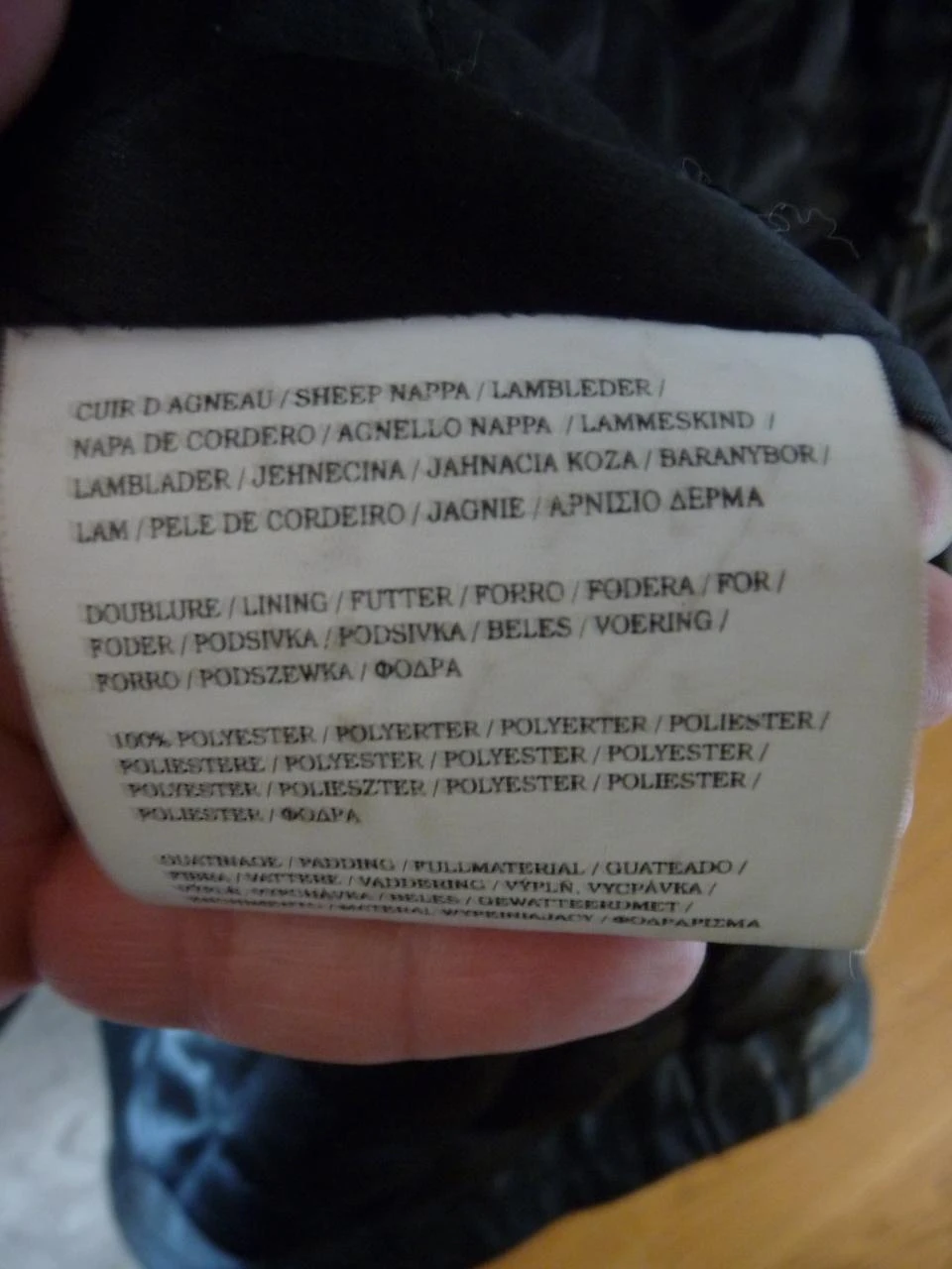 3/4 length leather jacket/blouson – photo 10